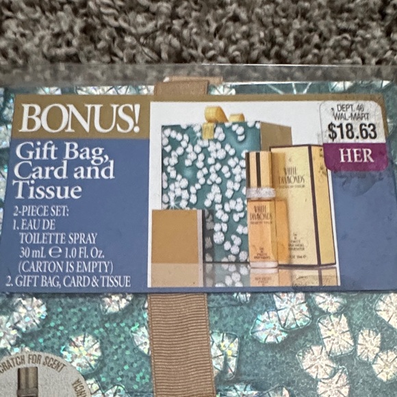 Elizabeth Taylor White Diamonds Eau de Toilette Set 1 fl oz - Picture 6 of 7